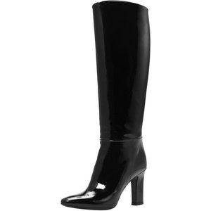 Tamara Mellon Polo 90 Patent Black Boots